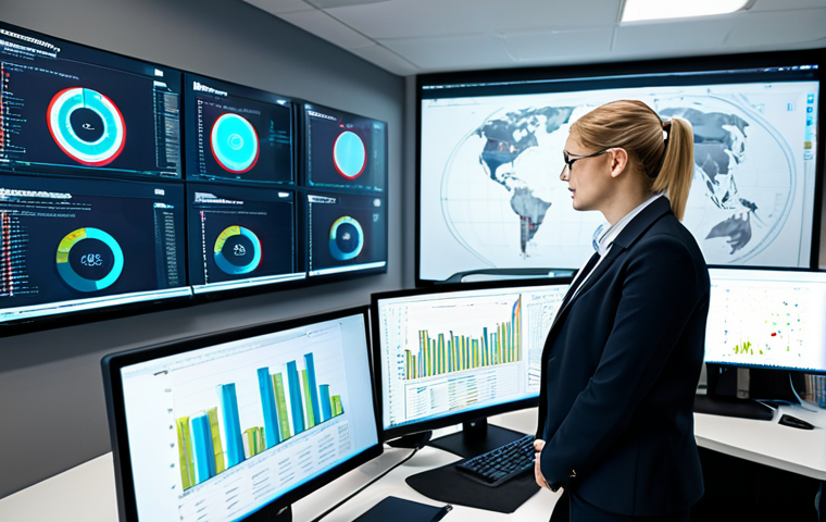 **

"A cybersecurity professional in a modern, brightly lit office, working at a computer, fully clothed in business casual attire, analyzing network traffic. Multiple monitors display complex data visualizations. The scene is safe for work and promotes appropriate content. Perfect anatomy, correct proportions, professional setting, family-friendly. Focus on the work environment and the professional's concentration. High-quality rendering, realistic style."

**
