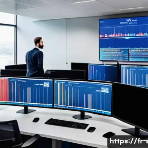 보안관제센터 보안 인증 종류 - A modern European cybersecurity operations center bustling with diverse professionals in business ca...